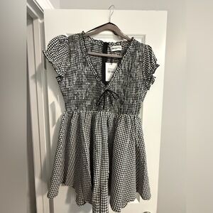 Wescott Gingham Playsuit Black / White